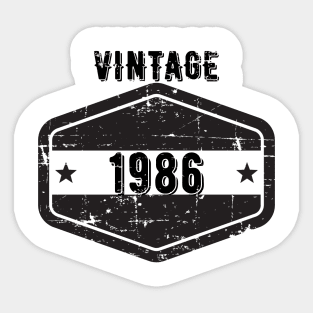 Vintage 1986 Sticker